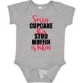 thumbnail image 3 of Inktastic Sorry Cupcakes This Stud Muffin is Taken Boys Baby Bodysuit, 3 of 5