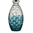 thumbnail image 2 of Benjara Table Lamp with Hand blown glass pattern and Bottle Base, Silver and Blue, 2 of 6