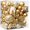 Platinum, variant on 65 pcs Christmas Balls Ornaments Set, Shatterproof Christmas Decorations with Hand-held Gift Package for Xmas Tree/Holiday/Wedding/Holiday/Party Decor (Black & Gold)
