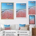 thumbnail image 4 of Designart "Sandy Beach in Pink Hues II" Nautical & Beach Floater Framed Canvas Print, 4 of 7