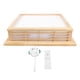 thumbnail image 2 of Luz de Techo de LED de Madera, Control remoto de la aplicacia de aplicaciones pino pc luz de techo de montaje de al ras del techo para el pasillo de la sala de lavandería del, 2 of 7