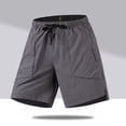 thumbnail image 3 of Rvwovn Men's Quick Dry Athletic Shorts with Zipper Pockets - Lightweight Running & Breathable Workout Shorts, 3 of 5