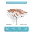 thumbnail image 5 of Quilts Twin-XL Size Bedding Set, Palm Leaves Burnt Orange Lightweight Quilted Comforter, Summer Botanical Coastal Tropical Soft Bedspread Coverlet with Pillow Covers for All Season, 68" x 98", 5 of 7