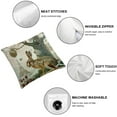 thumbnail image 4 of COMIO Hopyeer Rustic Vintage Animals Throw Pillow Covers  Decorative Cute Rabbits Dragonflies Robin Birds Butterfly Classical Pairs Garden Flowers Pillow Cushion Cover &nbsp;2pc, 4 of 6