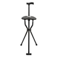 thumbnail image 4 of Wuzstar Aluminum Alloy Cane Seat 2in1 Folding Walking Stick with Seat Portable Walking Cane Seat Tripod Stool Hold 249lbs, 4 of 11