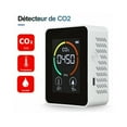 thumbnail image 2 of Detector de aire de CO2 Detector de dióxido de carbono Producción agrícola Monitor de CO2 para invernadero Blanco, Modelo: Blanco, 2 of 5