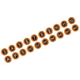thumbnail image 3 of thinsony Golf Pole Marker Removable Sign Clip Durable for Golfer Gift Giveaways Black Round Orange, 3 of 8