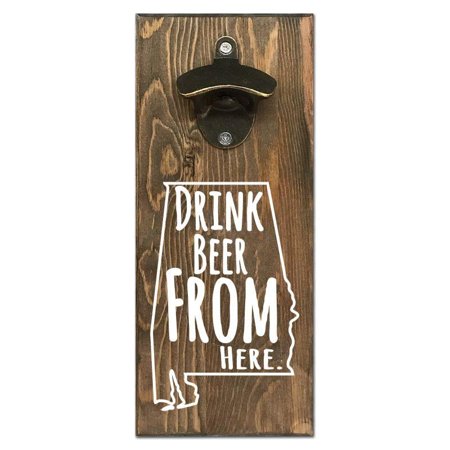 Alabama Beer - Beer Cap Traps Alabama Wall Mount Magnetic Bottle Opener Beer Soda Pop Cap Caps Organizer