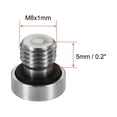 thumbnail image 5 of Uxcell Stainless Steel Inner Hex Head Pipe Plug with Seal Ring 2Pcs M8x1mm, 5 of 5