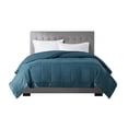 thumbnail image 3 of Madison Park Windom Twin Microfiber Down Alternative Stain Resistant Blanket - Teal, 3 of 9