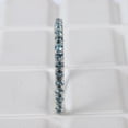 thumbnail image 4 of Aquamarine Half Eternity Band, Dainty Minimalist Band, 925 Sterling Silver Jewelry, Wedding Band, Match Birthstone, Promise Gift For Love, 4 of 5