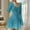001Blue, variant on Womens Short Puff Sleeve Casual Dresses Summer 2026 Casual Crew Neck Midi Dress Pleated Flowy Sundress with Pockets