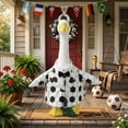thumbnail image 1 of Dpityserensio 23 Inch Porch Gooses Outfit Football Print Gooses Costumes Hat Set Gooses Statue Not Included, 1 of 6