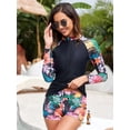 thumbnail image 1 of Traje De Baño De 2 Piezas Manga Larga Surf Con Lentes De Sol, 1 of 1
