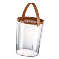 thumbnail image 2 of Dispensador de arroz y cereales, caja para almacenar granos con asa, tapa sellada, práctico cubo de almacenamiento, bote para té, comida para Marrón L, 2 of 8