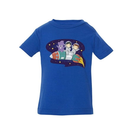 

Kids And Alien On A Rocket T-Shirt Infant -Image by Shutterstock 18 Months