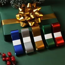 Chmadoxn Christmas Ribbon, 197 Inches Matte Ribbon - Colorful Craft Ribbon for Christmas/Birthday Gift Boxes, Serviceable Festival Gift Box Strap, Versatile Decorative Ribbon for Gift Wrapping