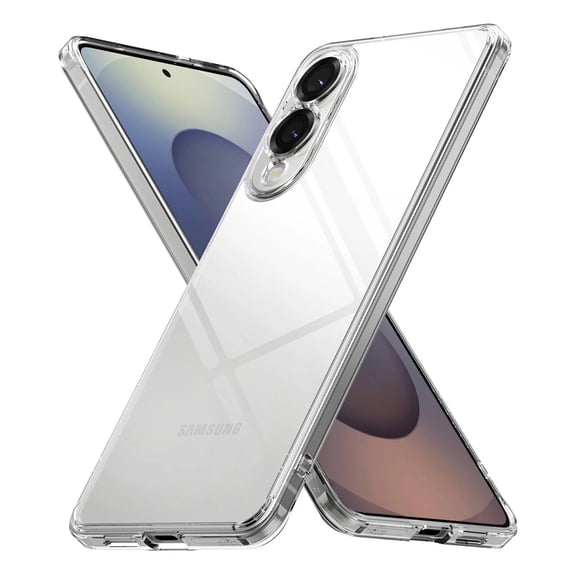 Entronix Clear Case Compatible with Galaxy S25 Edge, Transparent Hard Back Slim Fit Cover