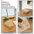 thumbnail image 3 of OULII 50PCS Large Envelopes Kraft Paper Light Brown for Office School Use, 3 of 7