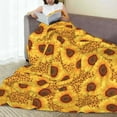 thumbnail image 6 of Sikiie Yellow Leopard Print Sunflower Ultra-Soft Micro flannel Blanket Luxury All Seasons Warm Blanket for Bedding Sofa and Travel (4 sizes)-40"x30", 6 of 7