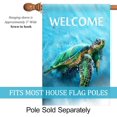 thumbnail image 2 of Welcome Sea Turtle Beach House Flag Tropical Ocean Summer Outdoor Yard Flag 28" x 40", 2 of 6