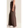 thumbnail image 5 of Pantalones de pierna ancha y cintura alta con bolsillos reales y espalda adelgazante para viajeros, cinturón a juego, corte de pierna ancha, 5 of 5