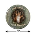 thumbnail image 3 of Get Me Out of this Nut House Crazy Funny Kitchen Refrigerator Locker Button Magnet, 3 of 6