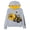 Heather Gray Yellow, variant on John Deere Little Boys' Fleece Hooded Sweatshirt Heather Gray Yellow