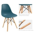 thumbnail image 6 of Lacoo Dining Chairs Pre Assembled Modern Style DSW Chair Classic Shell Armless Indoor Kitchen Dining Living Room Side Chairs Set of 4 (Dark Green), 6 of 7