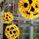 thumbnail image 3 of Cabeza de girasol YONGSHENG 20 piezas Flores artificiales de seda falsa, 3 of 5