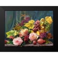 thumbnail image 2 of Kopania, Zbigniew 14x12 Black Modern Framed Museum Art Print Titled - Roses and Grapes, 2 of 5