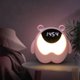 thumbnail image 3 of Lámpara nocturna con forma de oso adorable, reloj despertador con función de repetición, música relajante y sensor de movimiento. Ideal para habitaciones infantiles, decoración y regalos en, 3 of 7
