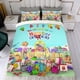 thumbnail image 4 of Numberblocks Conjunto de sábanas temático, trío de piezas, cómodo y amigable con la piel, diseño único, regalo de decoración para el hogar para familiares, amigos y fans, 90 cm * 190 cm, 4 of 6