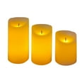 thumbnail image 2 of Mainstays White Rechargeable Flameless LED Pillar Candles,Various Sizes, 3 pack, 2 of 5