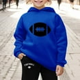 thumbnail image 3 of Kiijoy Big Girls Football Graphic Fleece Hoodie Sweatpants Outfits, 2-Piece, Sizes 9-10, 3 of 3