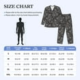 thumbnail image 2 of Mens Pajamas Set - Black Paisley Comfy Long Sleeve Button Up Pajama Sets for Men 2 Piece, Soft Sleepwear Nightwear Pjs Lounge Sets for Men with Pockets, 2 of 5