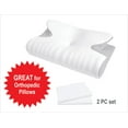 thumbnail image 3 of Luxe Dream Silky White Contoured Pillowcase for Neck and Back Support Pillows, 2 Pc Set by DR. Organizer, 3 of 7