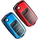 thumbnail image 2 of Funda para llave de coche roja, funda para llave de VW Golf Skoda, funda para llave de asiento, funda para llave de coche de TPU con botones, 2 of 5
