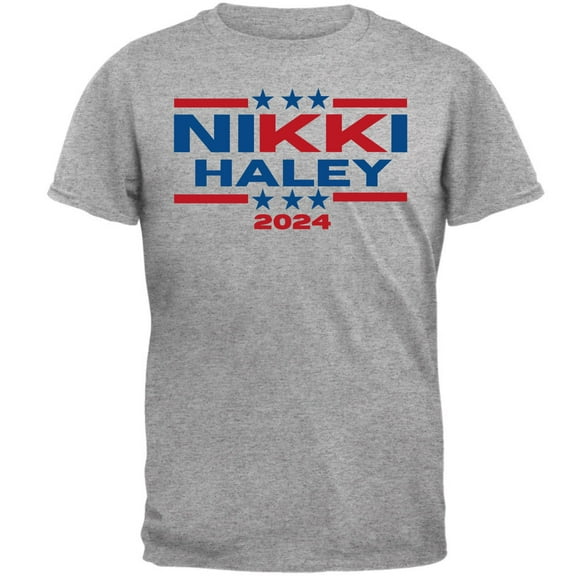 Election 2024 Nikki Haley 2024 Triple Stars Mens T Shirt