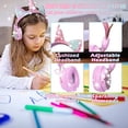 thumbnail image 3 of Auriculares inalámbricos SVYHUOK Unicornio Bluetooth 5.0 con micrófono para celular/iPad/PC/TV/PS4/Xbox Rosado, 3 of 3