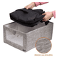 thumbnail image 3 of Set De Cajas Plegables Para Guardar Ropa, 4 Piezas Lab.G, Gris, 3 of 5