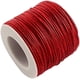 thumbnail image 1 of 1 rollo de 10,93 yardas (10 m) de hilo de algodón encerado de 1 mm, color rojo. Materiales para ensartar en pulseras, collares, bisutería y manualidades., 1 of 2