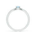 thumbnail image 2 of 0.4 Carat Prong-Set Solitaire Aquamarine Split Shank Ring in Silver (6x4mm Aquamarine) - SR0175AQ-SL-AA-6x4-7.5, 2 of 10