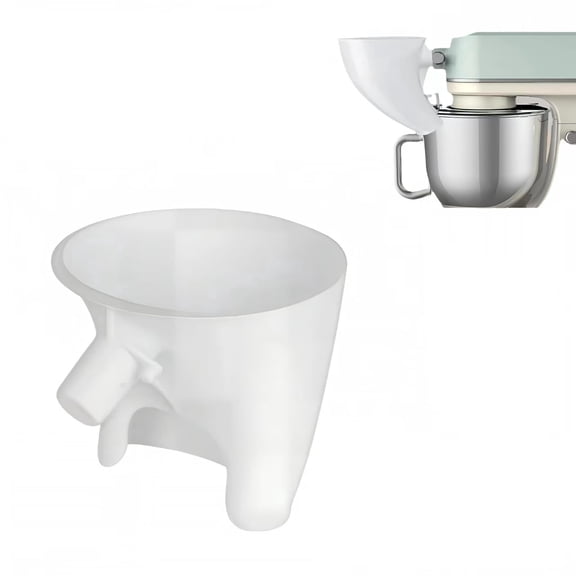 Flour Funnel for Kitchen Aid Mixer :Stand Mixer Attachment for KitchenAid Artisan KSM150 – Mess-Free Pouring for Flour & Egg Liquid, Ideal for Home Bakers