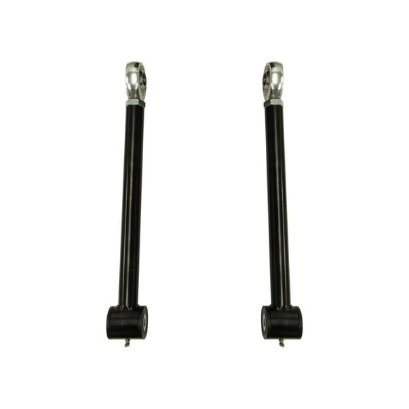 Fits 2007-2018 Jeep Wrangler JK Icon Vehicle Dynamics Control Arm 21041 Tubular; Adjustable; Black; Steel; Greaseable; Set Of 2