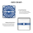 thumbnail image 5 of KLL Blue Watercolor Print Tissue Box Cover,Leather Tissue Holder Square Facial Tissue Case Facial Paper Organizer Dispenser for Bathroom, Vanity Countertop, 5 of 7