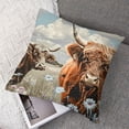 thumbnail image 7 of nygtbtfer Farm Animals Throw Pillow Covers set of 2,Garden Windmill Decor Farmhouse Pillow Covers Rustic Lodge Cabin Cushion Covers Wildlife Animal Farm House Cottage Accent Pillow Cases White, 7 of 7
