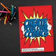 Piccadilly Create Your Own Comics Guided Sketchbook Art Journal, 8.3 x 11.4 Inches, 152 Pages