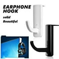 thumbnail image 2 of INVISIBLE FOLDING ALUMINUM Wall Mount Hook Headphones Holder Coat 2 of 9