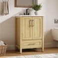 thumbnail image 2 of QinaQin Bathroom Vanities Include Ceramic Washbasins, Bathroom Storage Cabinets with Drawers and Two Soft-Closing Doors, and Single-Bowl Bathroom Vanities with Integrated Countertops, 2 of 7